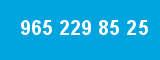 965 229 85 25 965 229 85 25